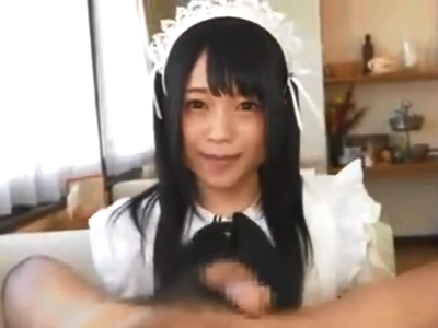 「ぜーんぶ出して下さいね?」アイドル顔負けなメイド娘のジュポフェラで昇天!