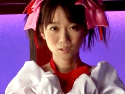 まどマ●みたいな魔法少女のコスプレしたぐうかわロリ美少女にチンポ生ハメ