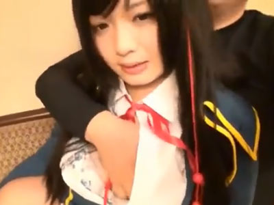 ガチ素人!巨乳レイヤーにコスプレさせたままハメ撮り→躊躇無く中出し