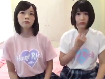 ガチロリ素人JK2人組に小遣い渡してハメ撮り乱交→パイパン膣に容赦なく中出し
