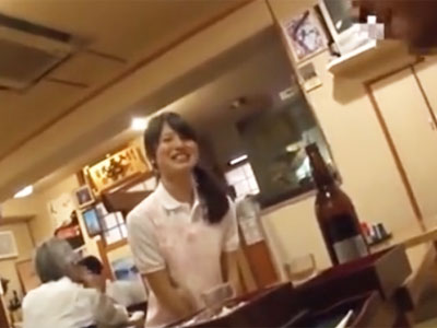 定食屋の若女将レイプ！営業終わりに待ち伏せして店内で顔射パコ